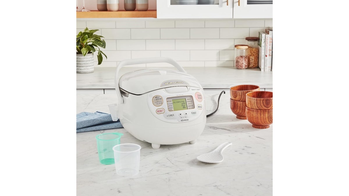 This Zojirushi rice cooker makes perfect rice every time.