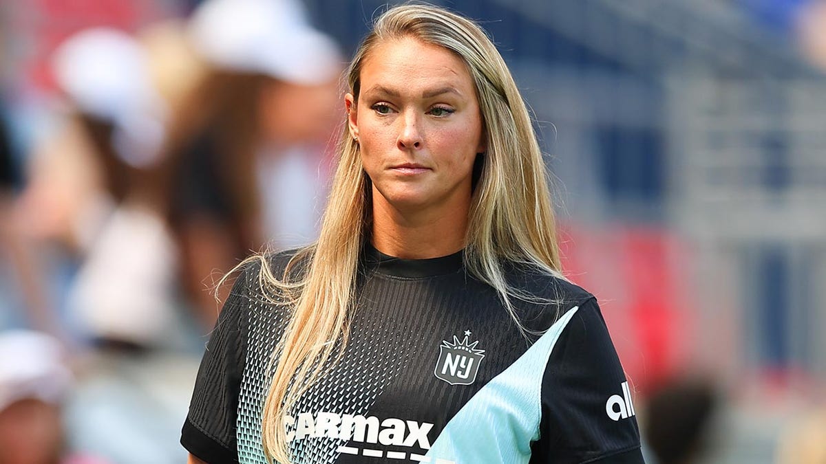 Kylie Kelce at an NWSL game