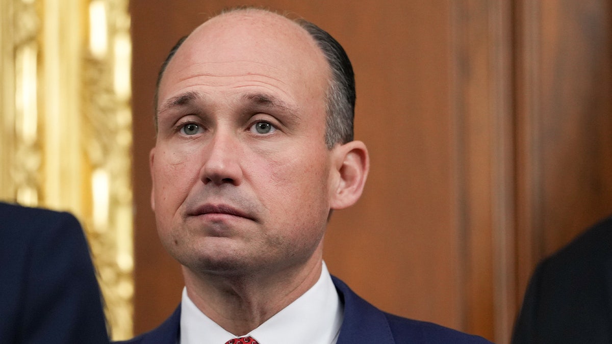 Nick Langworthy at a news conference