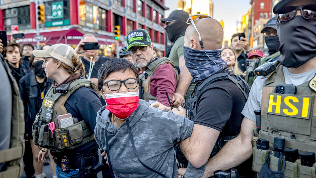 NYC ICE raid protester is arrested