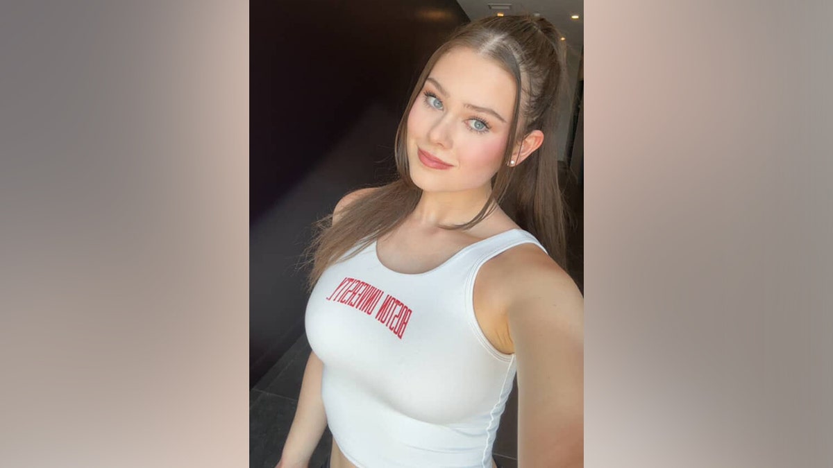 Shayna Loren, an OnlyFans star and college student, poses for a selfie