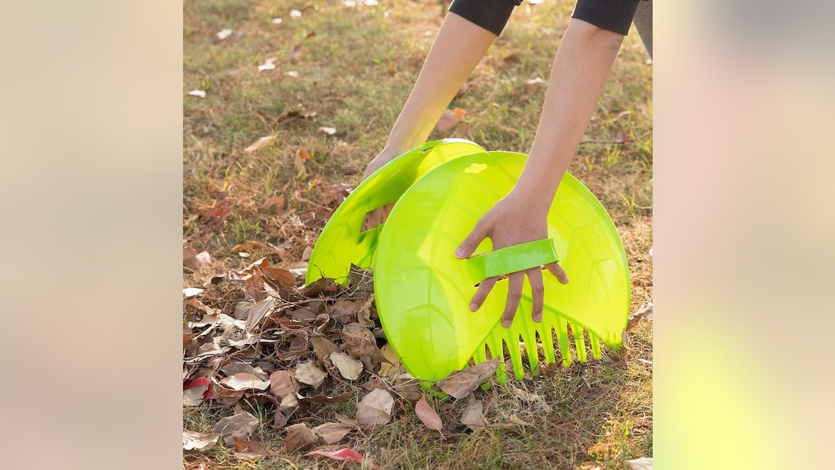 Use a leaf scoop for quick yard cleanup.