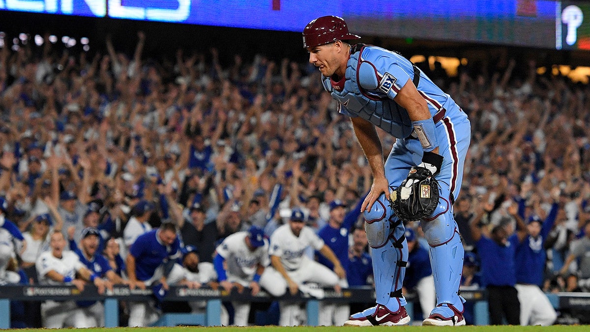 J.T Realmuto reacts after stunning loss