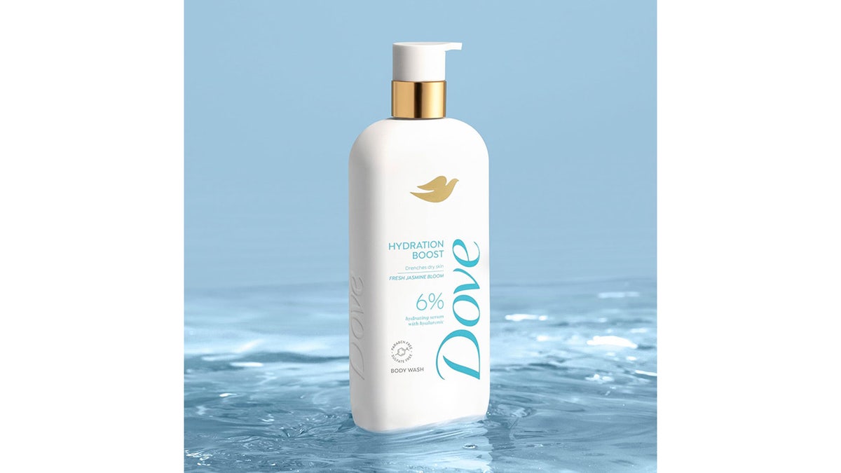 Keep dry skin moisturized with Dove’s serum body wash.