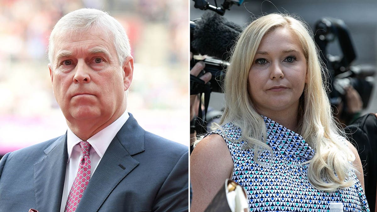 A split of Prince Andrew and Virginia Giuffre.