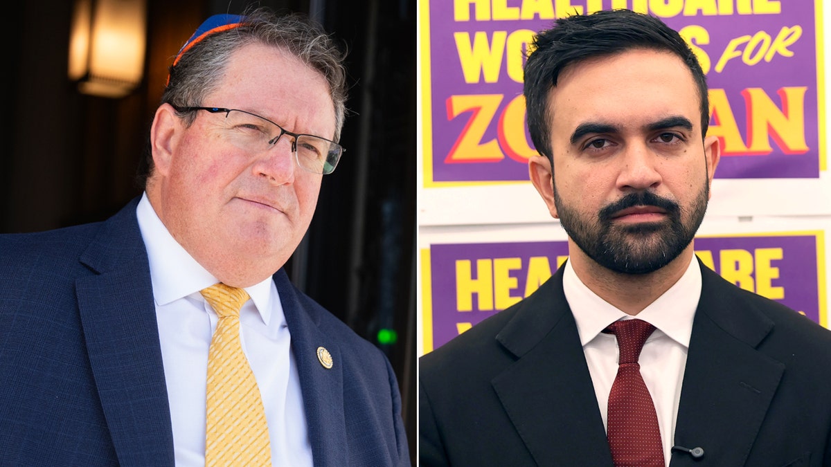 Left: Rep. Randy Fine; Right: New York Assemblymember Zohran Mamdani