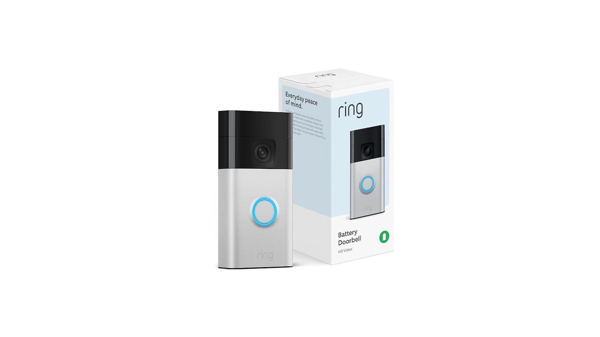 Upgrade your front door security to the latest Ring Battery Doorbell.