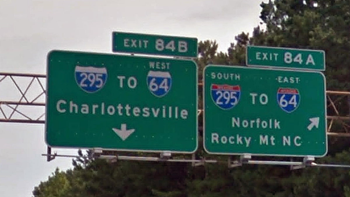 Interstate 295 junction from I-95 in Richmond
