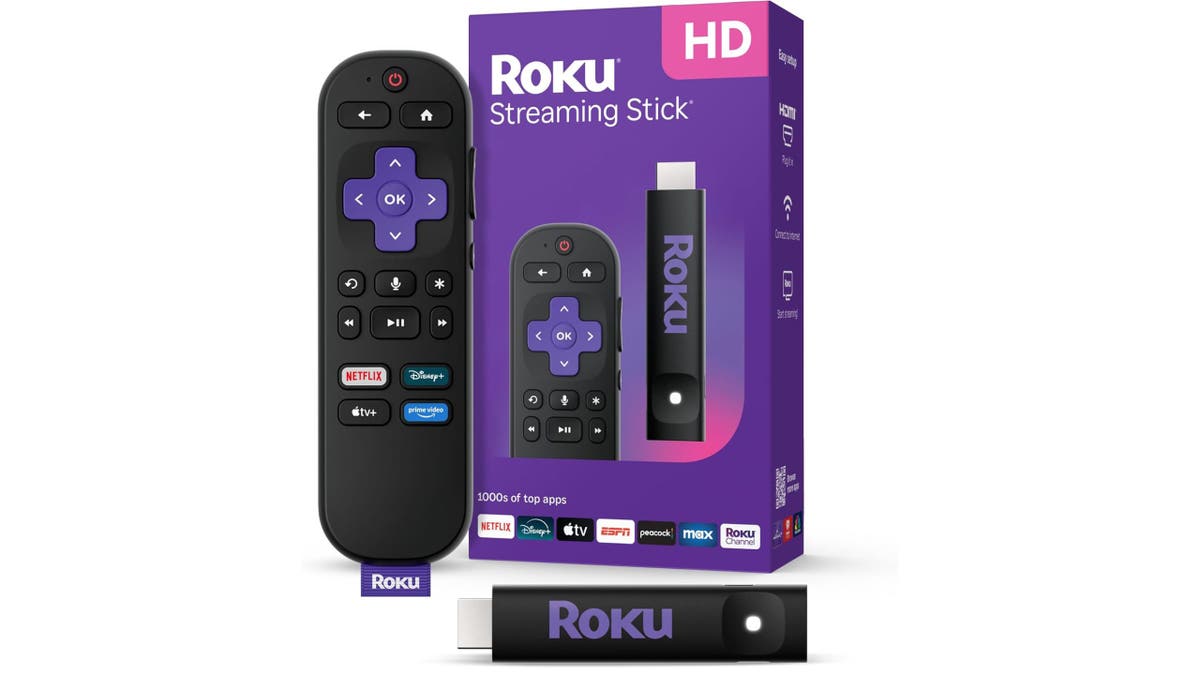This streaming stick has a sleek, space-saving design.