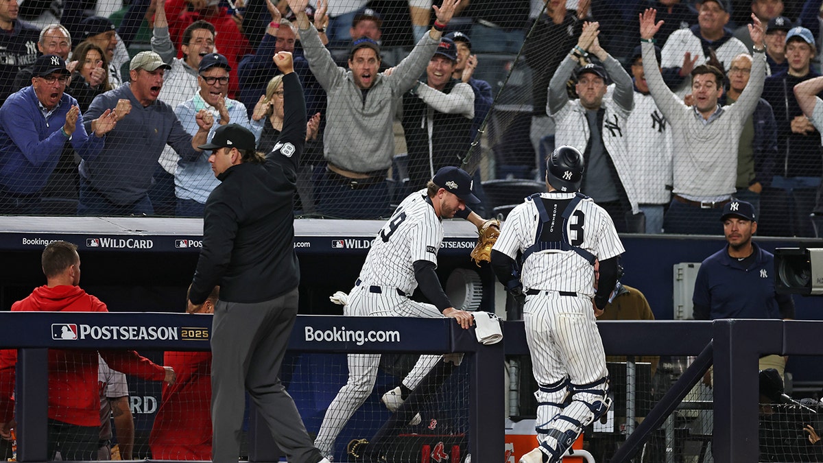 Ryan McMahon leaving dugout