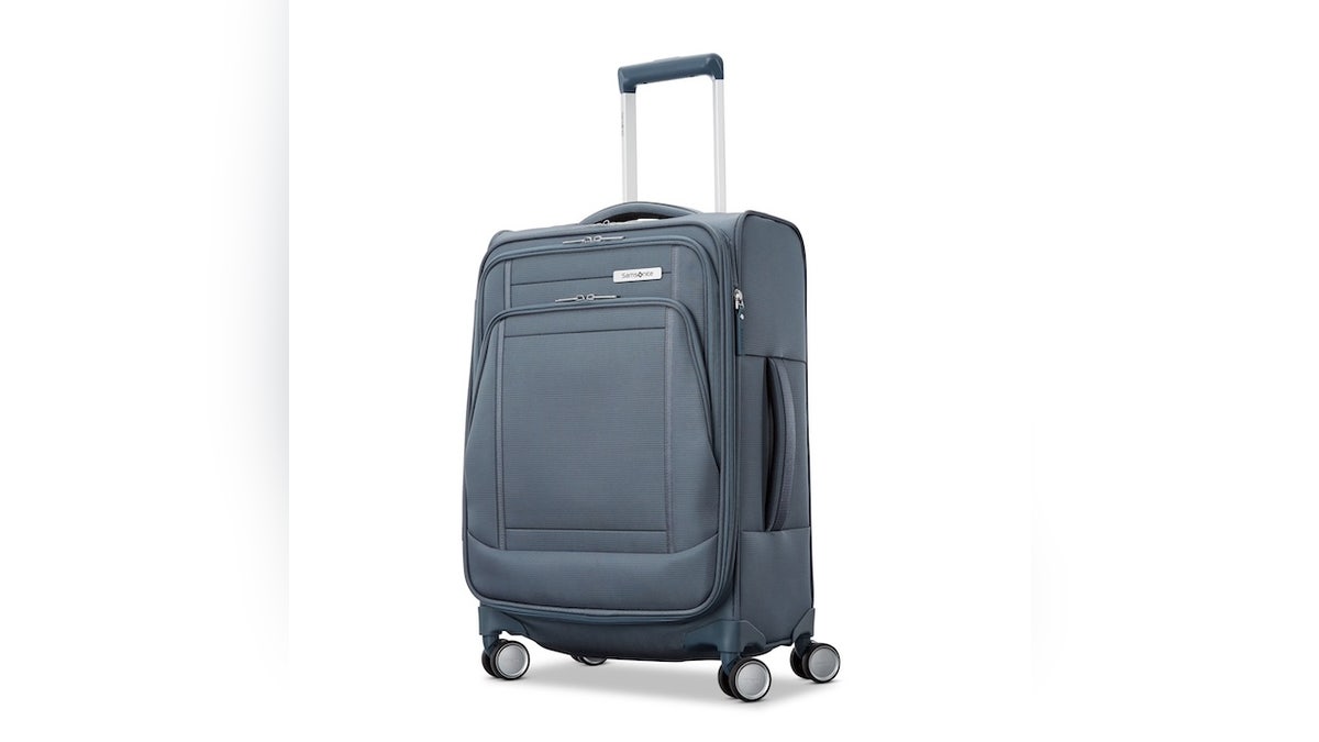 This soft-sided carry-on is roomy.