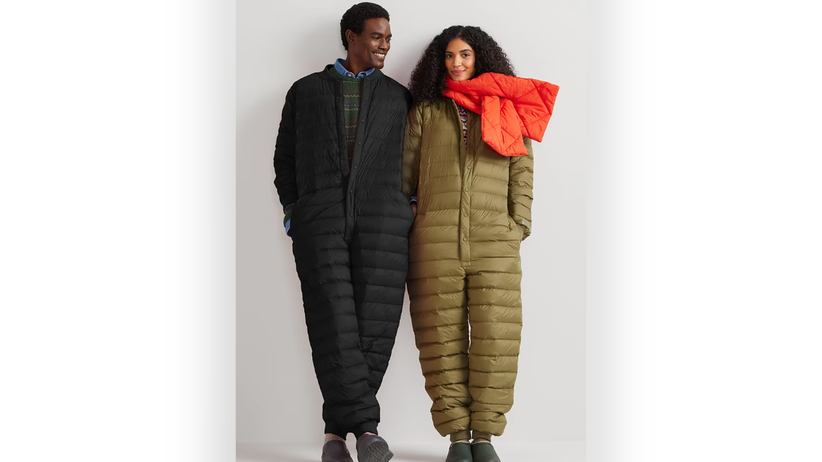 You'll never get cold with this down suit.