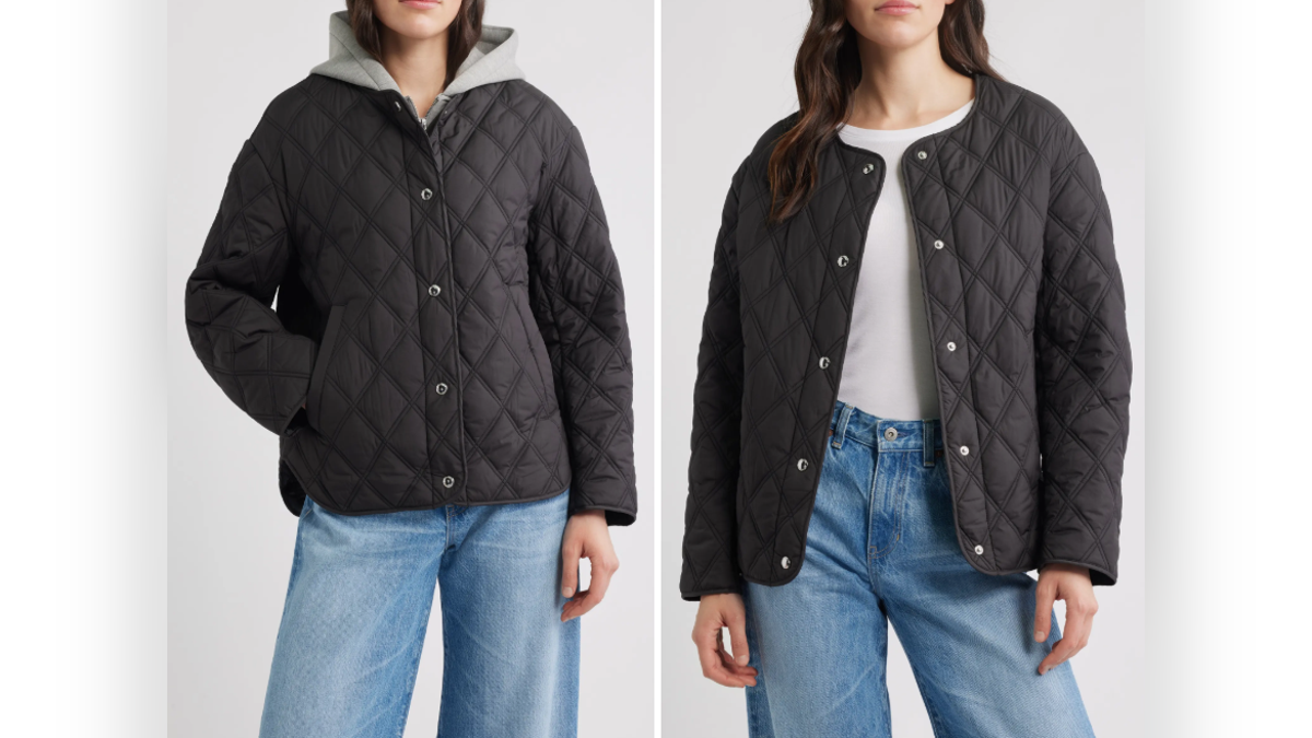 This jacket blends style with comfort.