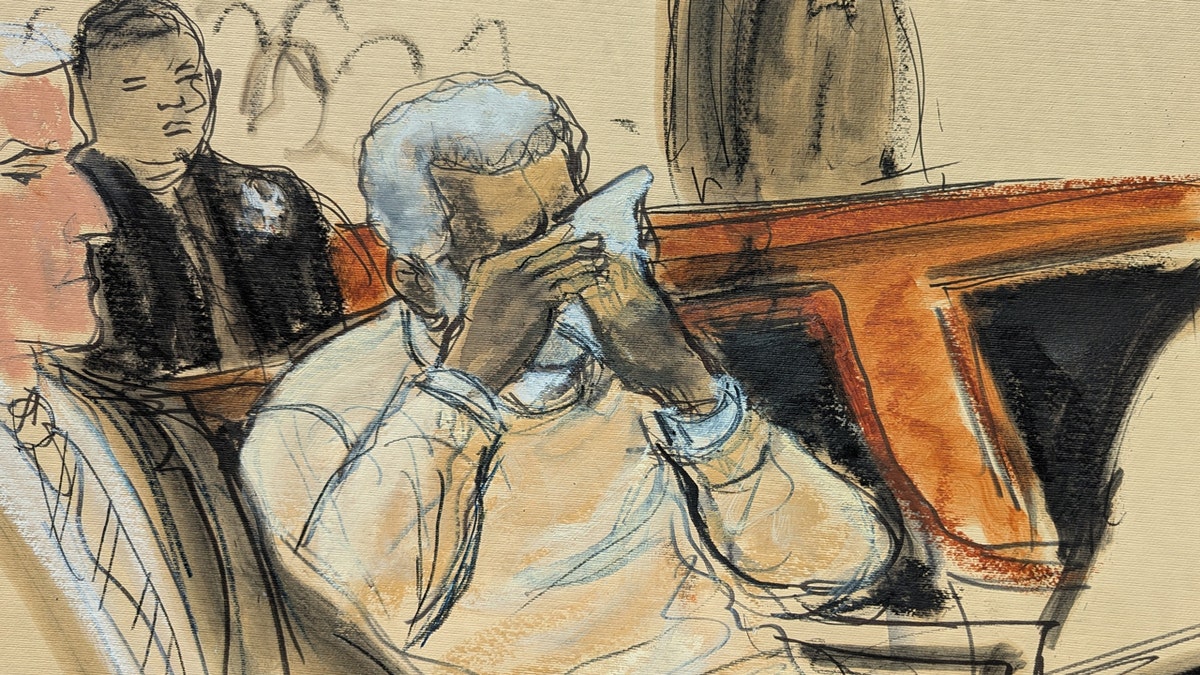 Sean "Diddy" Combs cries during sentencing hearing