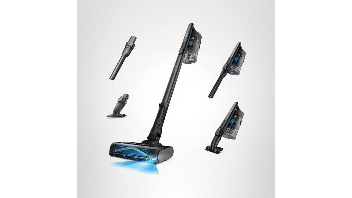 This powerful vacuum has a built-in light that reveals hidden dust and dirt so nothing gets left behind.