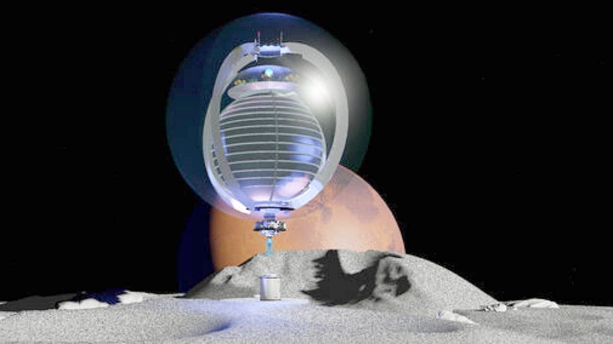 Glass cities on the Moon could house astronauts in future missions 1 A mockup of a glass sphere in space