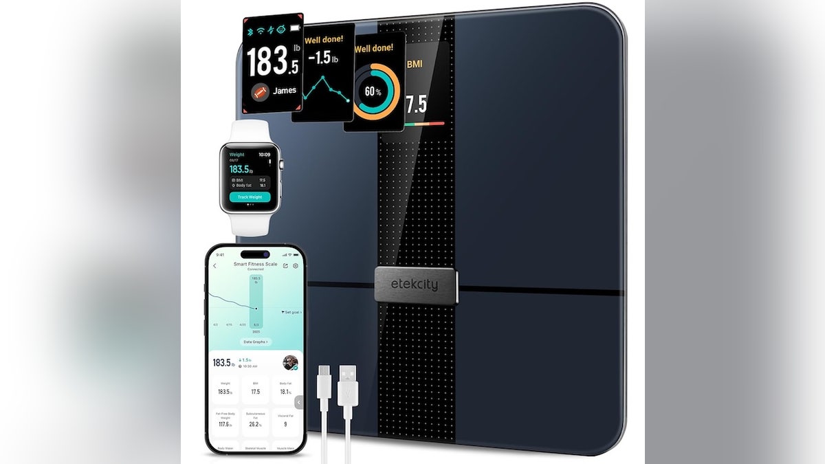 Monitor your weight, BMI and more with this smart scale.
