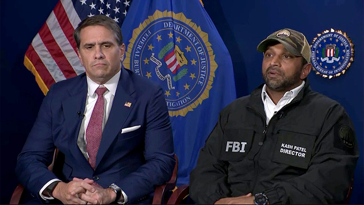 Todd Blanche sits down next to FBI Director Kash Patel for an interview.