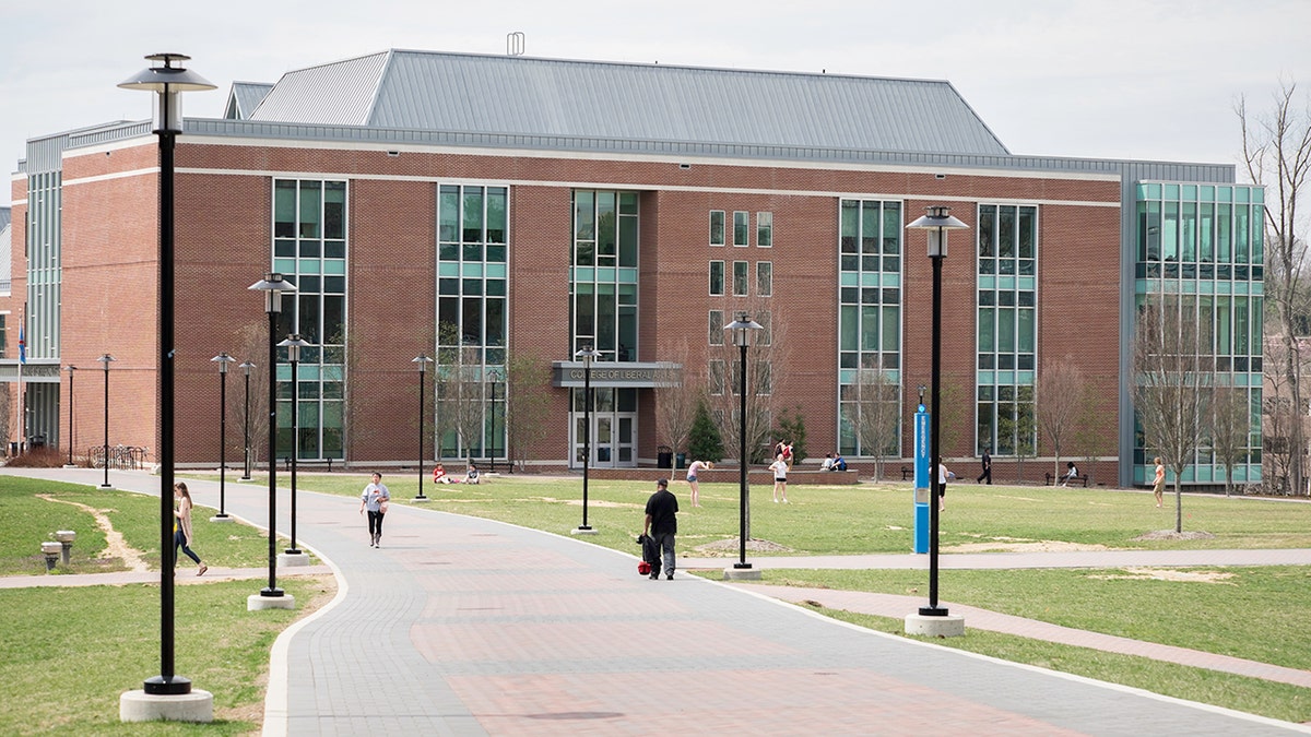 An exterior image of Towson University in Maryland