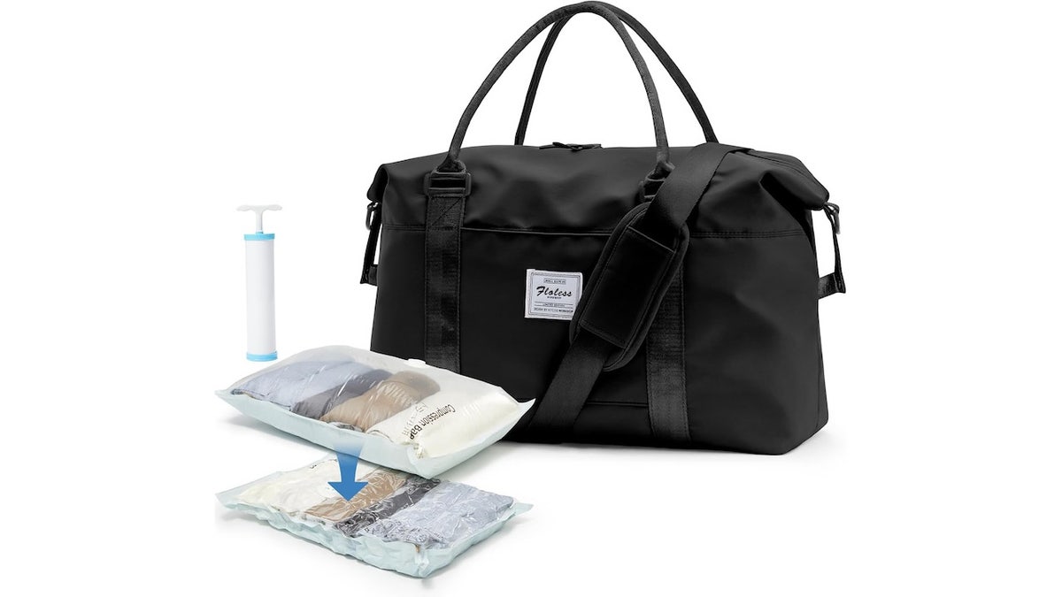 Use this compact bag for travel or the gym.