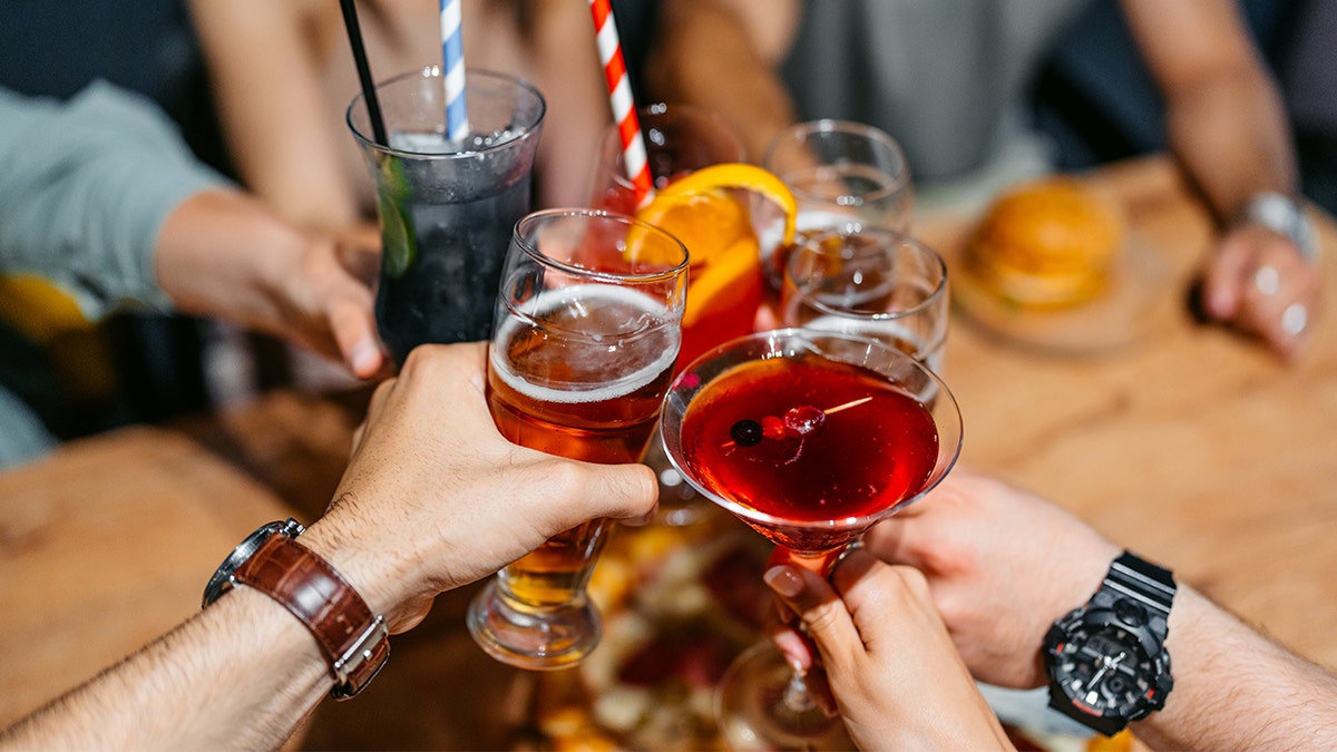 Cocktails in bar setting