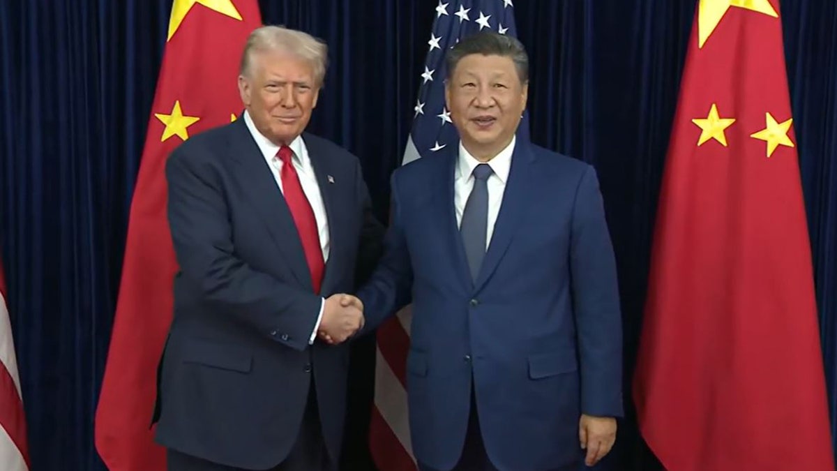 President Donald Trump and Chinese President Xi Jinping meet in South Korea, Thursday, Oct. 30, 2025.