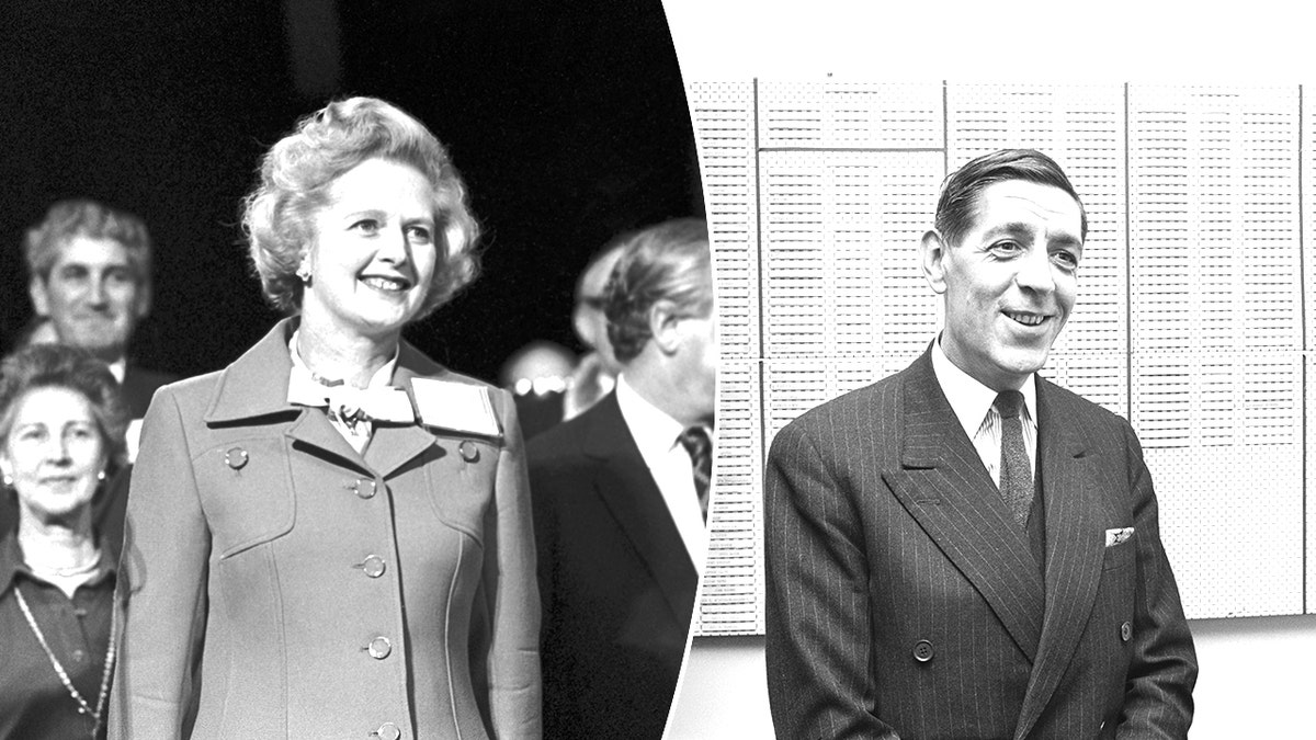 Separate the picture of Margaret Thatcher and Edward Duin
