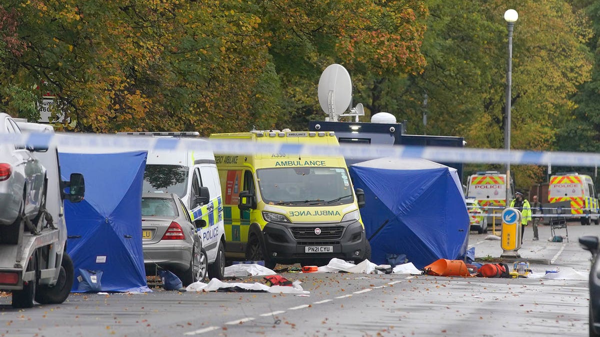 Scene of Manchester stabbing attack