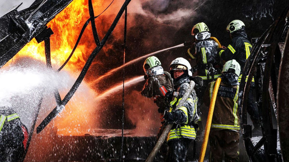Russia targets firefighters with cluster munitions