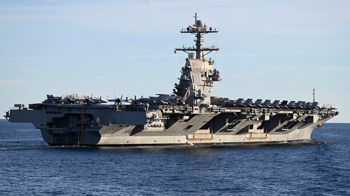 The USS Gerald R. Ford aircraft carrier