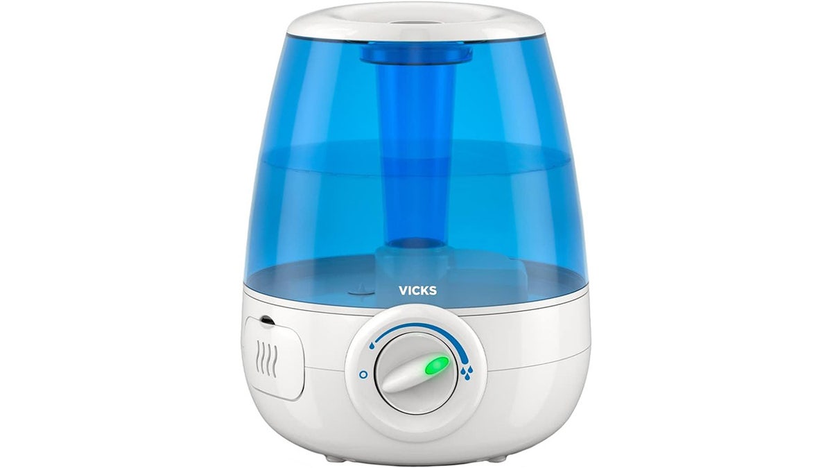 This cool mist humidifier helps you get a good night’s sleep, even with a cold.