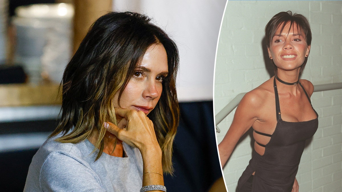 Victoria Beckham in 2024, Victoria Beckham as Posh Spice in the 90s.