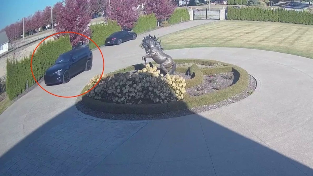 Surveillance video shows gunman's ambush