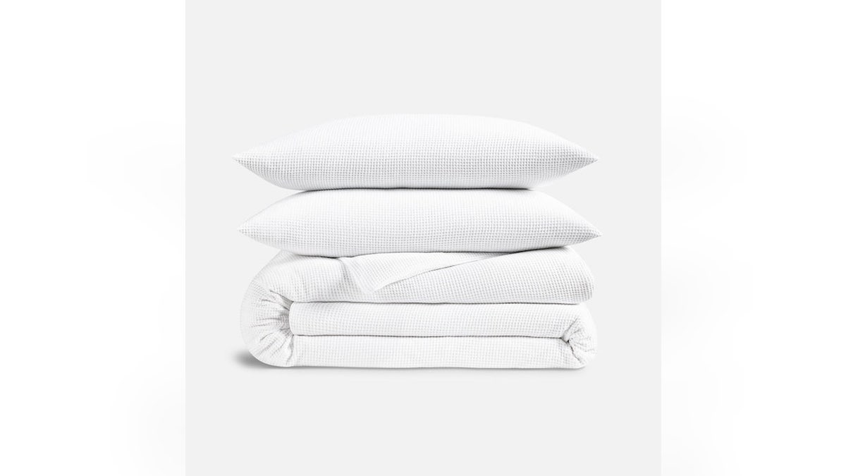 Sleep better with breathable pillowcases and a duvet cover. 