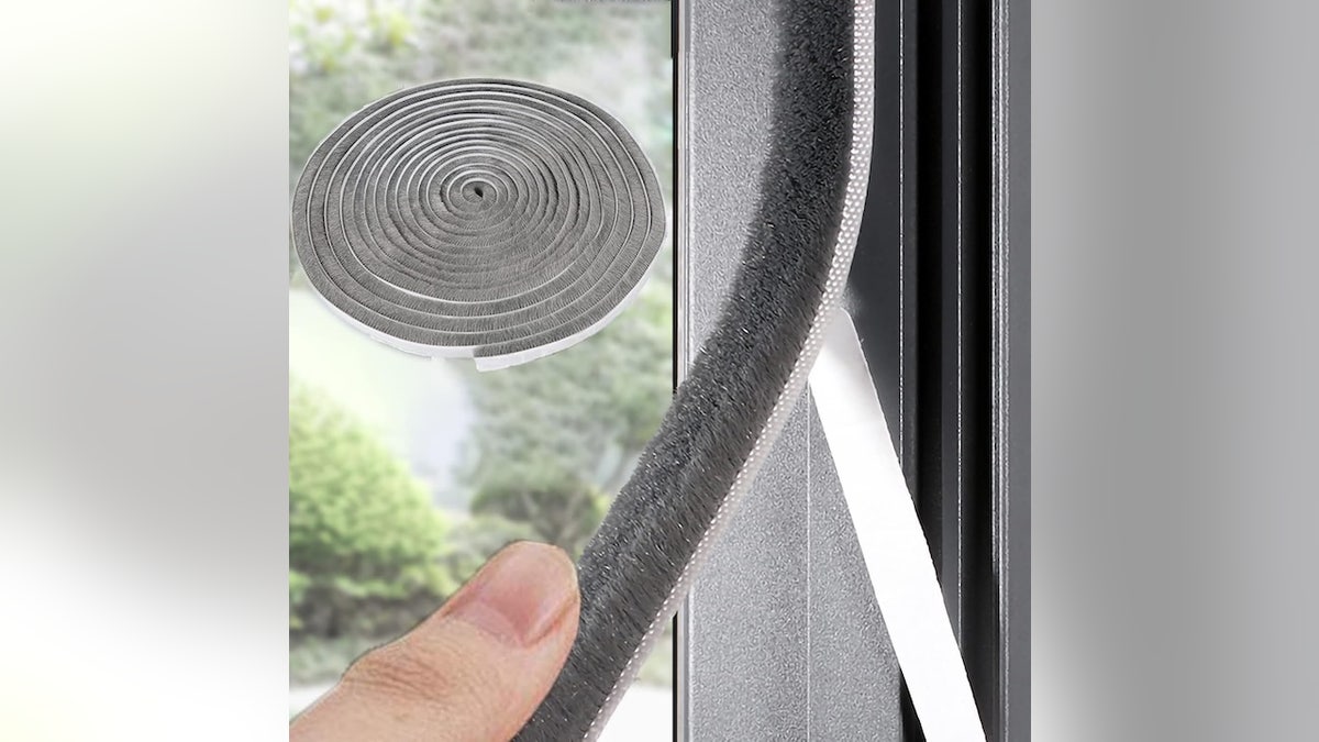 Weather stripping is easy to apply to all your doors.