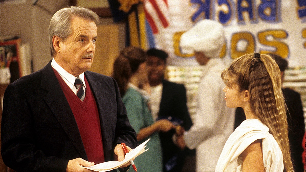 William Daniels and Danielle Fishel in a scene from "Boy Meets World"