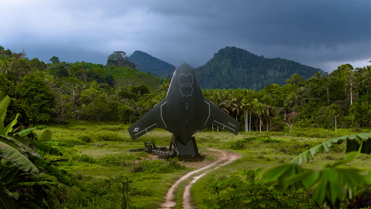 America’s ‘BAT’ man unveils tech built to outsmart a Chinese first strike 9 Rendering of X-BAT pictured on a remote island.