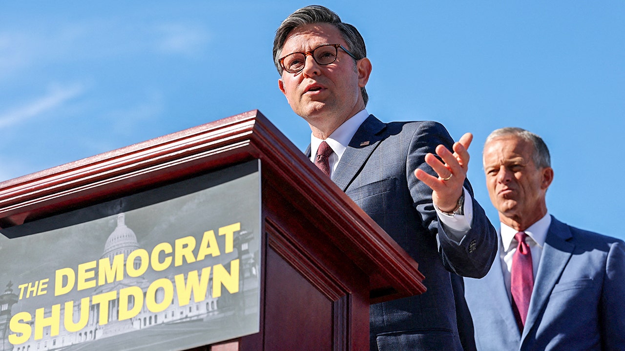 Johnson accuses Democrats of 'playing politics' amid government shutdown |  Fox News