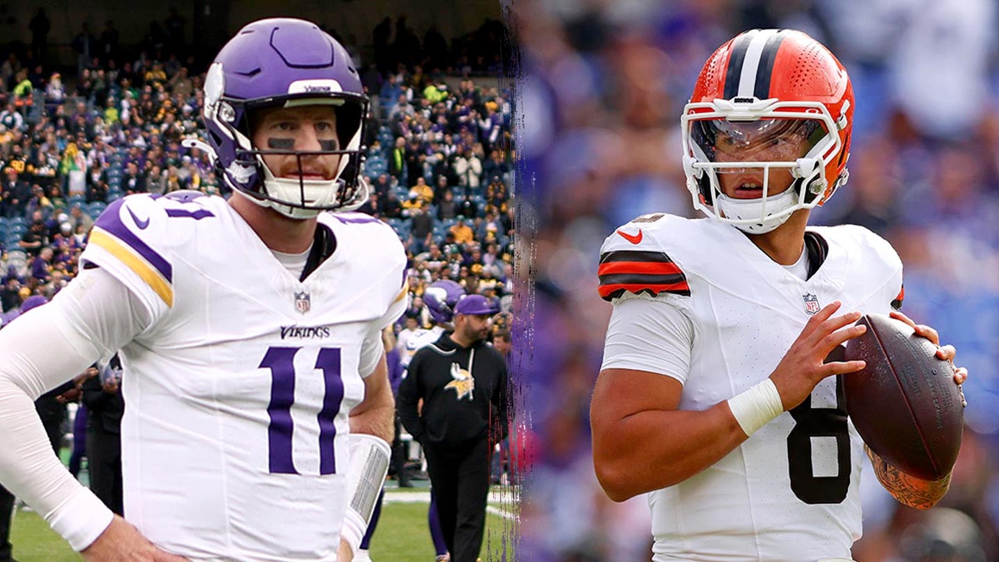 Vikings, Browns face off in London in rookie quarterback Dillon Gabriel's first start