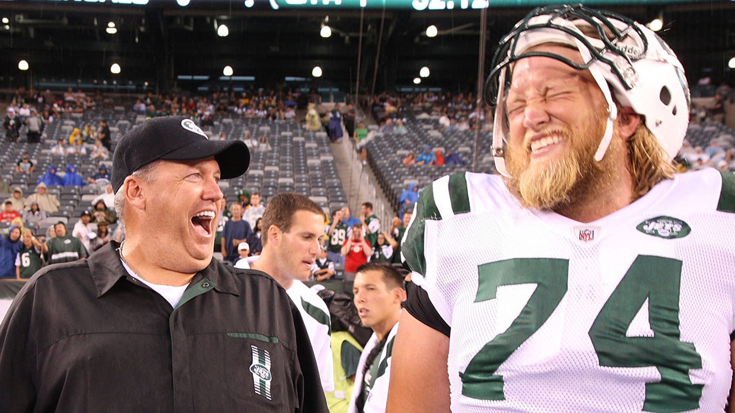 Rex Ryan gives tearful reaction to death of Jets legend Nick Mangold: 'Great young man'