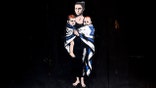 Mural of Shiri Bibas, Ariel Bibas, 4, and Kfir Bibas, 10 months