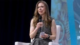 Chelsea Clinton speaking to audience