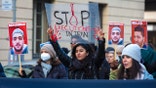 Iranian dissidents protest against regime's death penalty spree.
