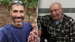 Split image of Israeli hostages Tamir Adar and Arie Zalmanovich