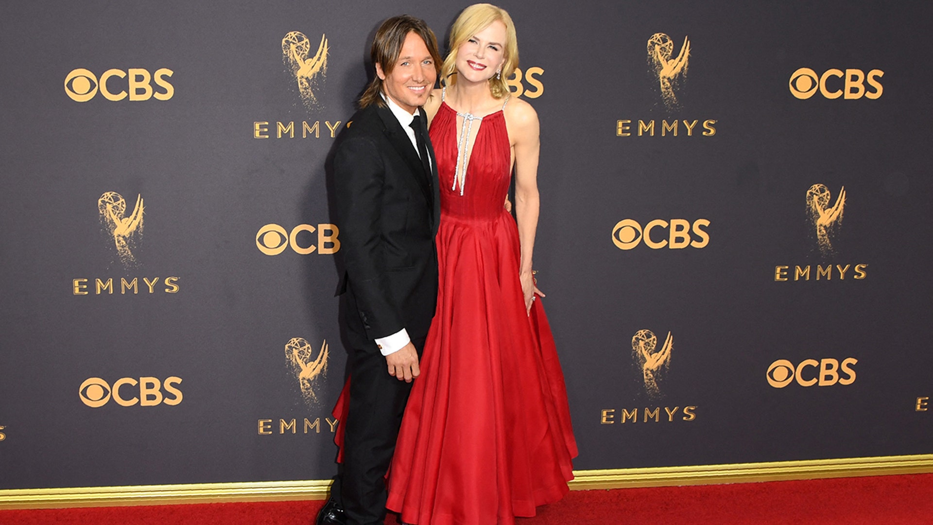 Nicole Kidman and Keith Urban at the Emmy Awards in September 2017.