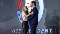 Erika Kirk, widow of the assassinated Turning Point co-founder Charlie Kirk, endorses Vice President JD Vance for president in the 2028 White House election