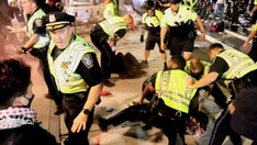 Pro-Palestinian agitators attack police as riot erupts in Dem-run city, officials say