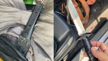 Illegal immigrant armed with knife, crack pipe arrested in Houston parking lot