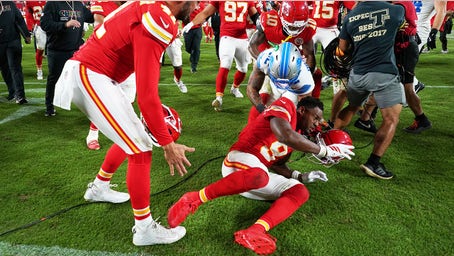 Lions' Brian Branch snubs Patrick Mahomes after loss, sparks brawl with Chiefs wide receiver