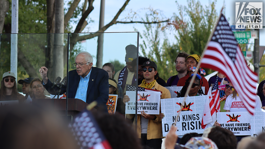 In Photos: Bernie Sanders, costumed demonstrators rally against Trump at No Kings Day protest  at george magazine